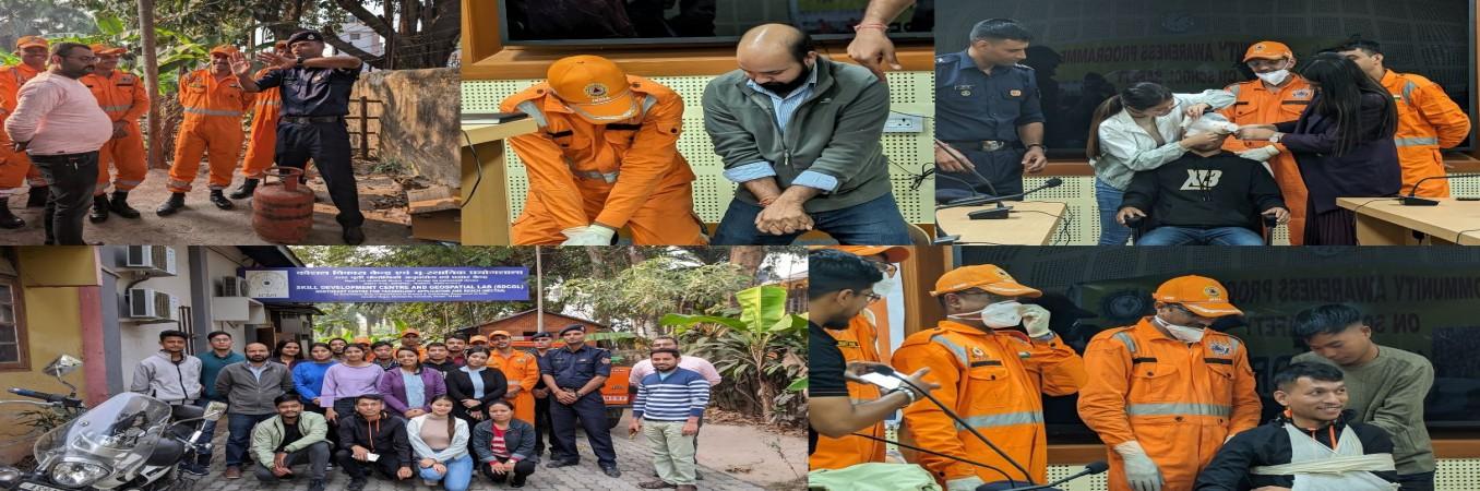 Disaster emergency and response training in association with NDRF at SDCGL, Guwahati